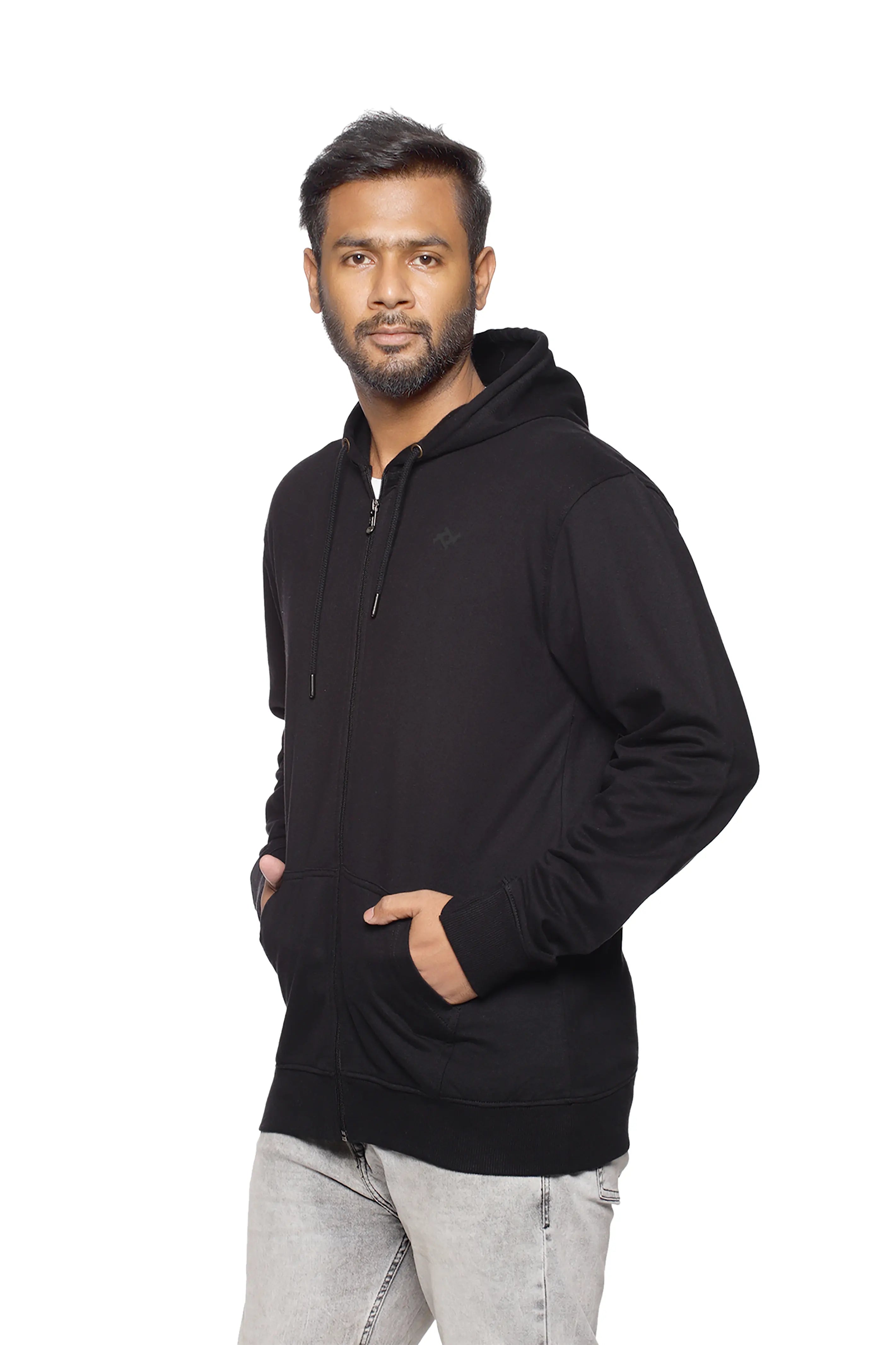 Black Zipper Hoodies