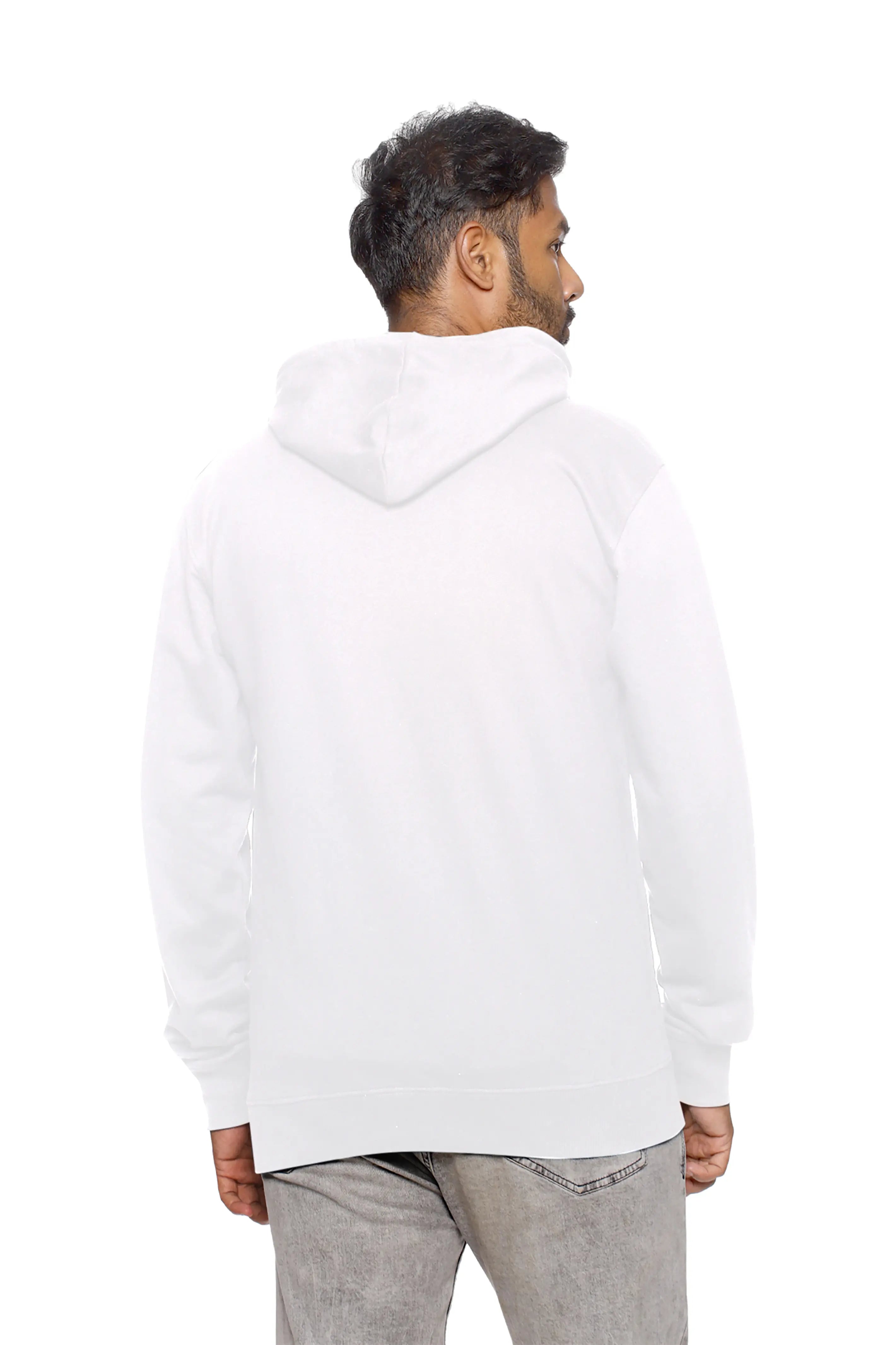 White Zipper Hoodies